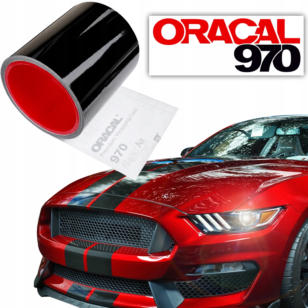 Oracal 970 12 let Pásy na auto karoserie Černý Lesk 40x100 cm /mb