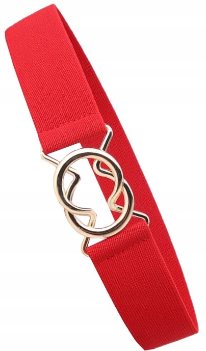 

Pasek Elastyczny do sukienki guma złota klamra