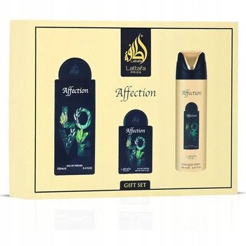 Lattafa Dárková sada parfémů Affection Edp 100 ml, deodorant 200 ml a Edp 20 ml