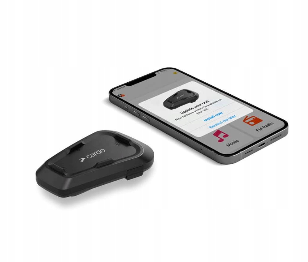 Interkom Cardo Spirit Hd Single, 40 mm reproduktory, dosah 600 m