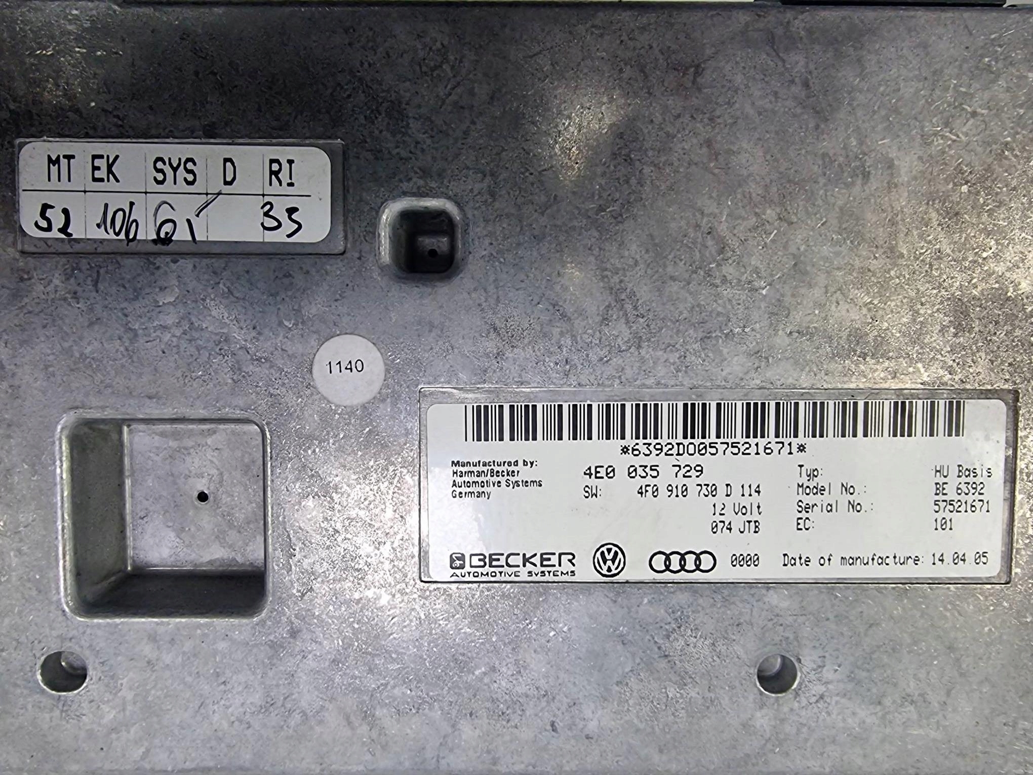 Module MMI 4E0035729 AUDI A6