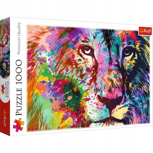 

Trefl, Puzzle 1000 el. Kolorowy lew (10707)
