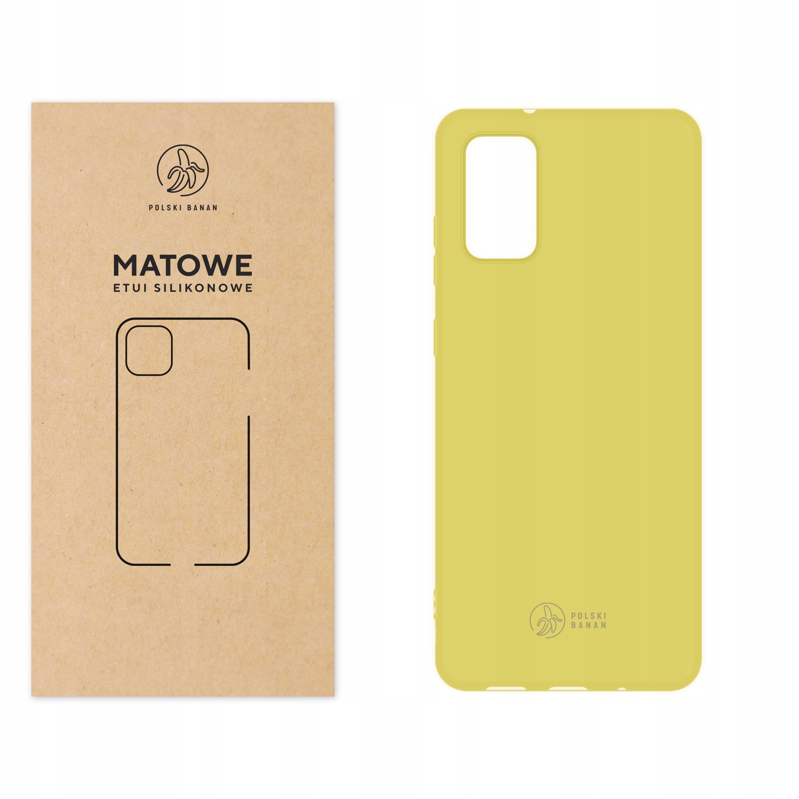 

Etui Matowe do Samsung S20+ Plus żółte