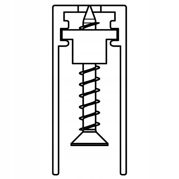 USZCZELKA OPADAJĄCA ACOUSTIC ALU 930mm Długość 93 cm