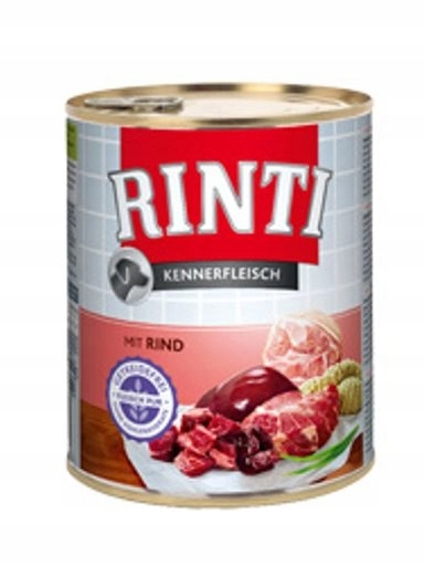 4x Rinti Kennerfleisch krmivo pro psy hovězí maso 800 g