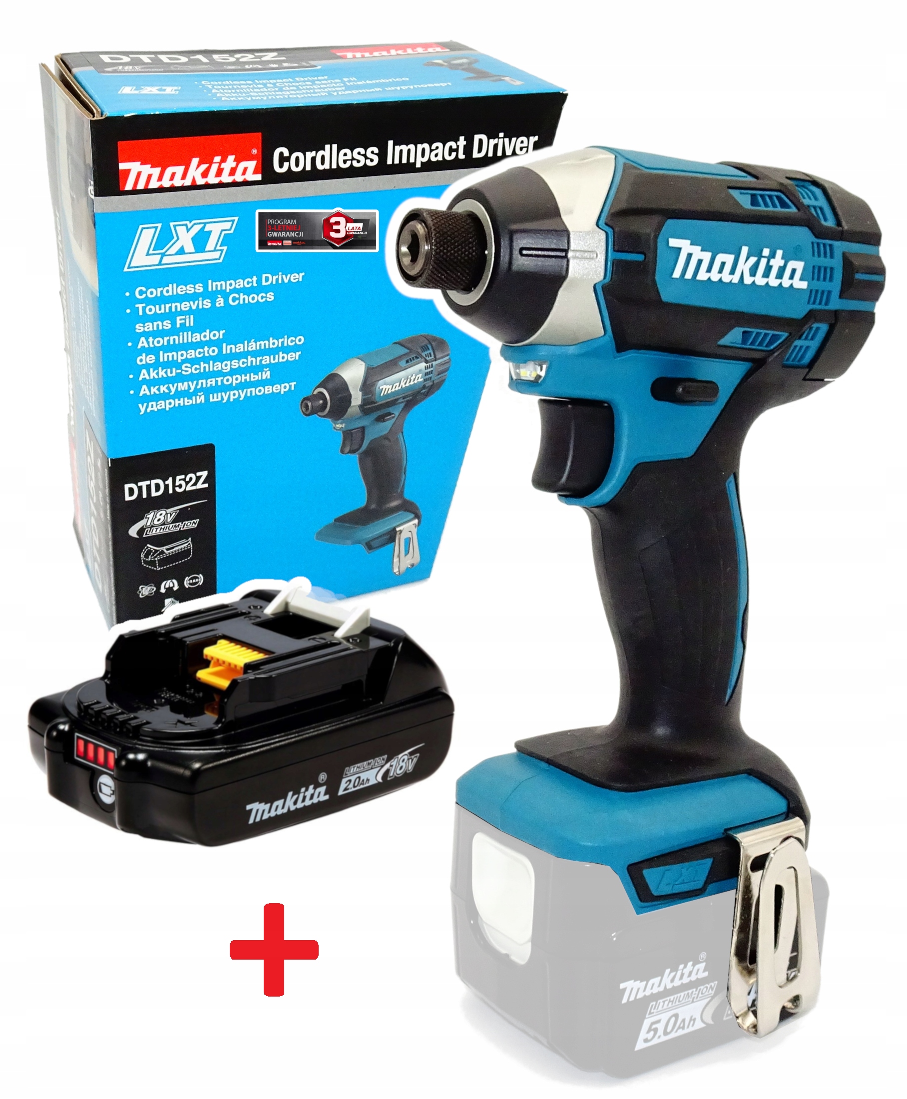 

Makita DTD152Z 2.0AH 18V Zakrętarka Udarowa