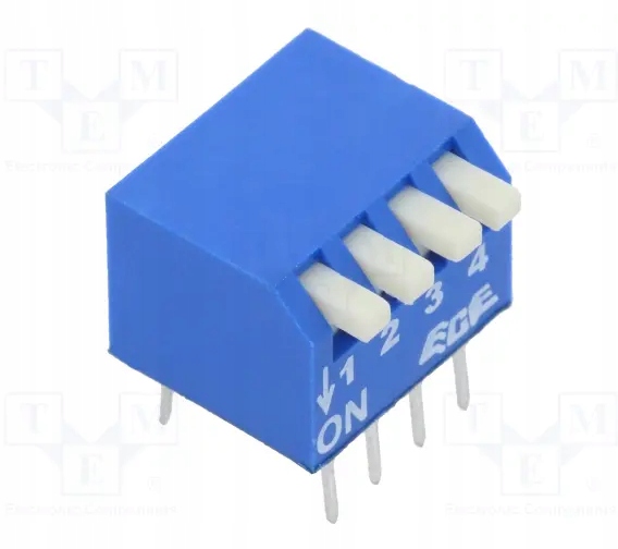 

Przełącznik Dip Switch x4 EPS104AZ, 2 sztuki.