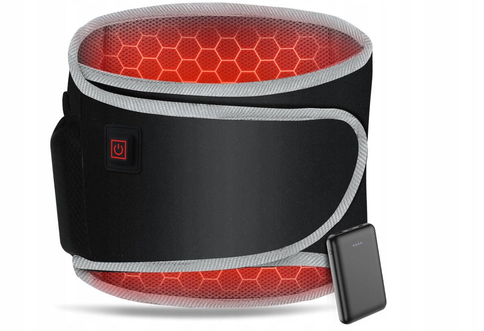 Pas grzewczy elektryczny Arlierss Usb 3 tryby masażu/grzania powerbank