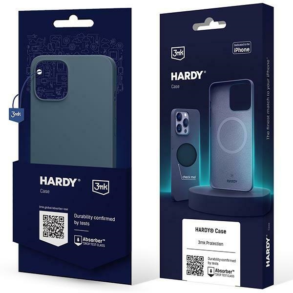 Etui 3MK Hardy Case MagSafe do Apple iPhone 15 niebieski
