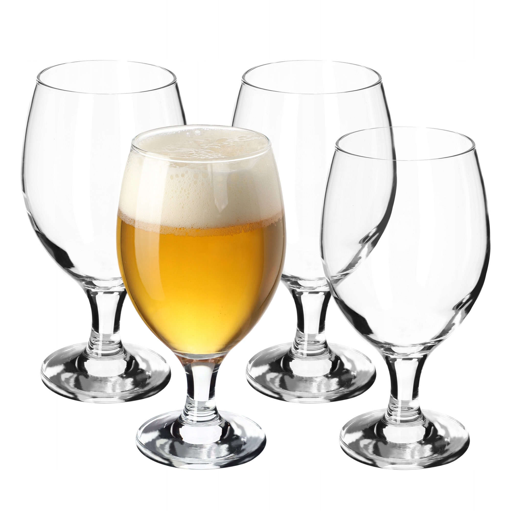 

Kufle Do Piwa Pokale Szklanki Na Nóżce 400ml 4szt