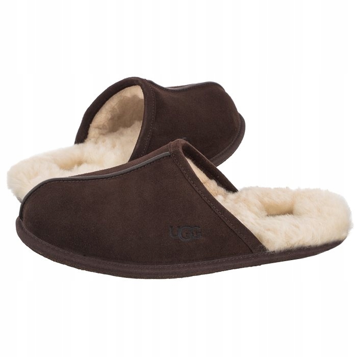 Męskie Kapcie Ocieplane Ugg Scuff 1101111 Brązowe