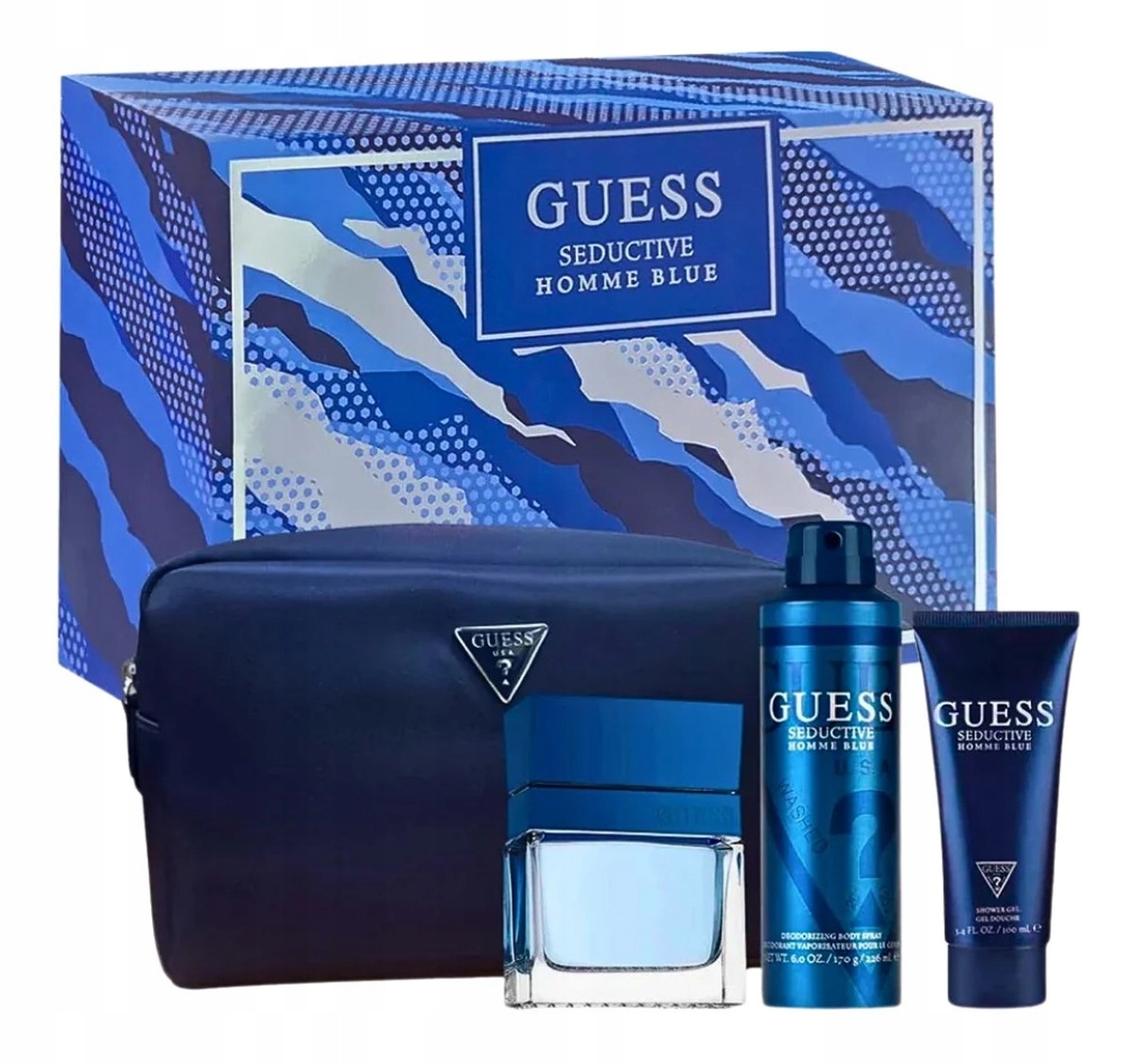 Guess Seductive Homme Blue Zestaw woda toaletowa100ml+dezodorant 226ml+żel