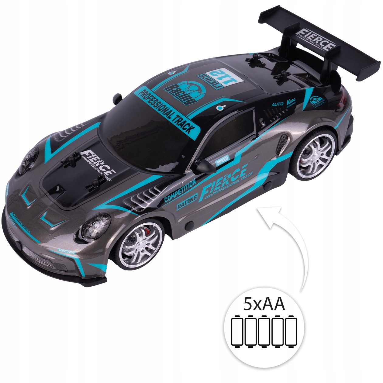 SAMOCHÓD ZDALNIE STEROWANY AUTO WYŚCIGOWE DRIFT RC PILOT 2.4G 18KMH ŚWIATŁO Zakres częstotliwości 2400 MHz