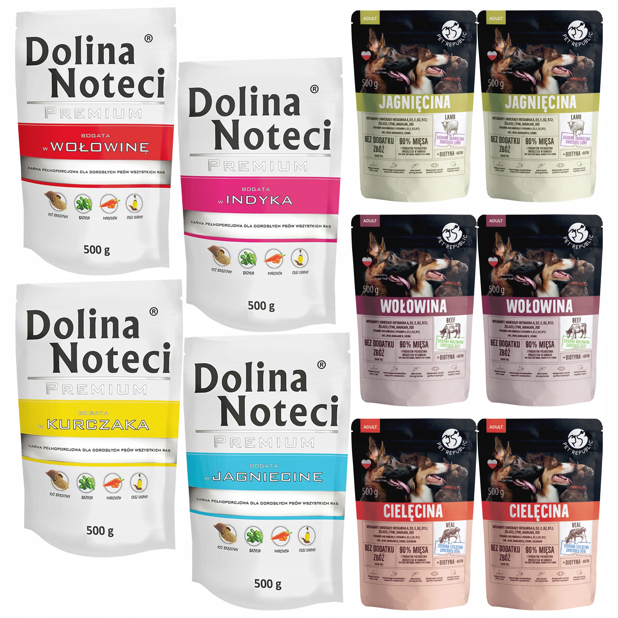 Dolina Noteci Pet Republic krmivo pro psy Mix Chutí 10 x 500 g
