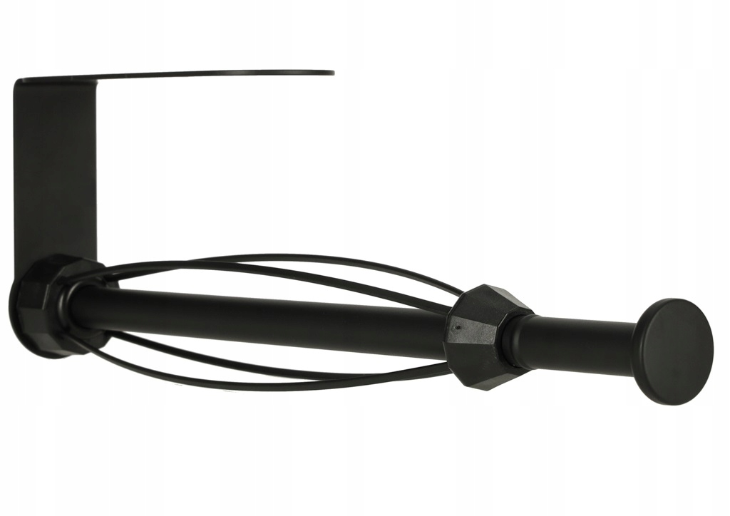 UCHWYT WIESZAK NA RĘCZNIK PAPIEROWY KUCHENNY CZARNY MAT LOFT MATOWY LOFTOWY Długość/wysokość 31 cm