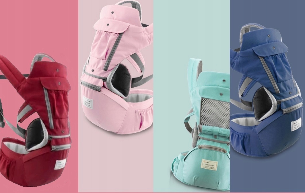 NOSIDEŁKO WIELOFUNKCYJNE 8W1 NOSIDŁO BIODROWE ERGONOMICZNE 18 KG PRZÓD TYŁ EAN (GTIN) 5903816709707