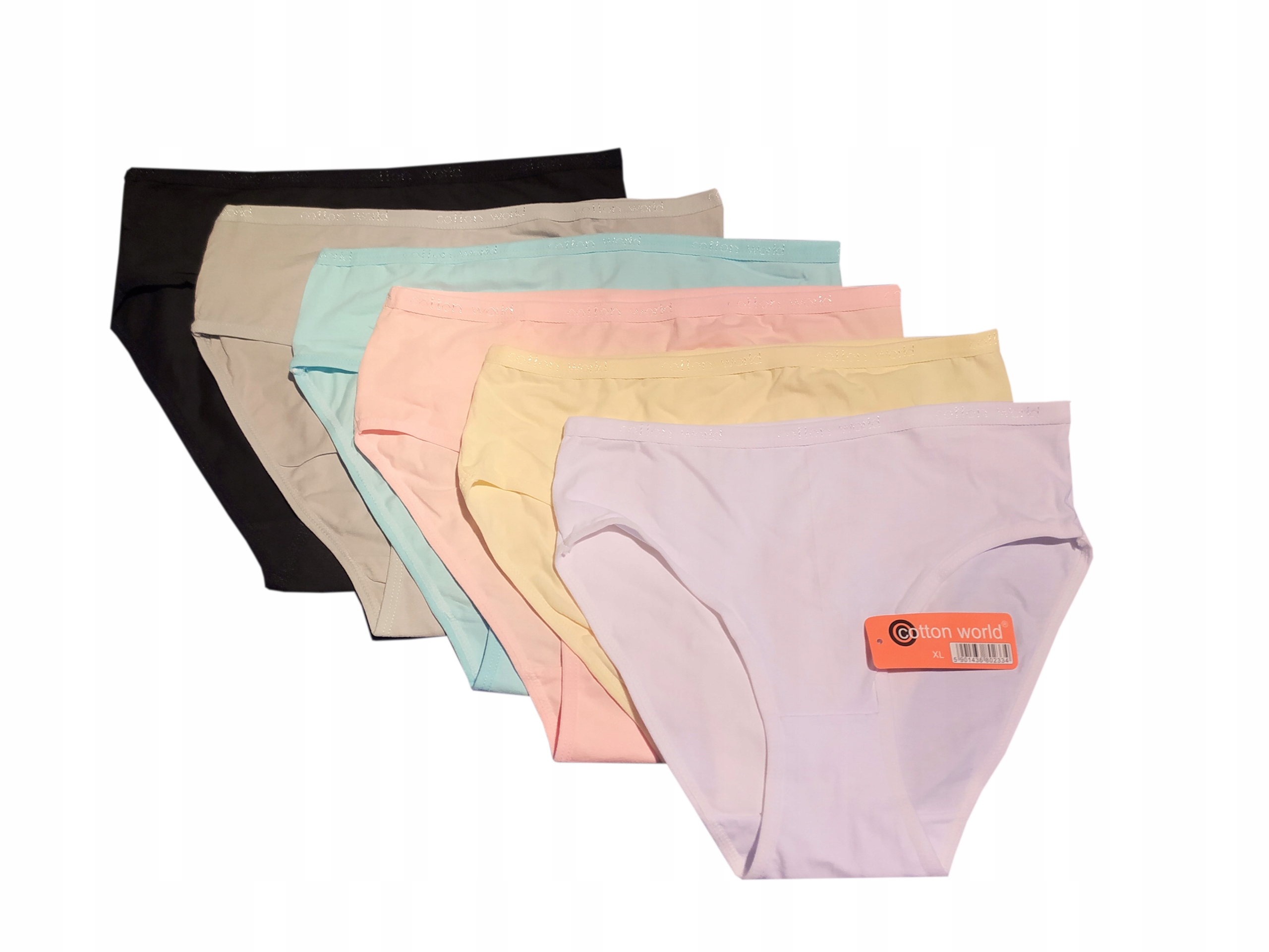 

6 szt. Figi L wysokie bawełna kolory Cotton World