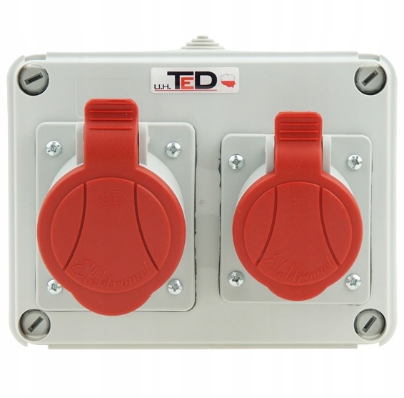 Stavební Rozvaděč Silový Erbetka 2 Zásuvky 400V 16A/5P 400V 32A/5P