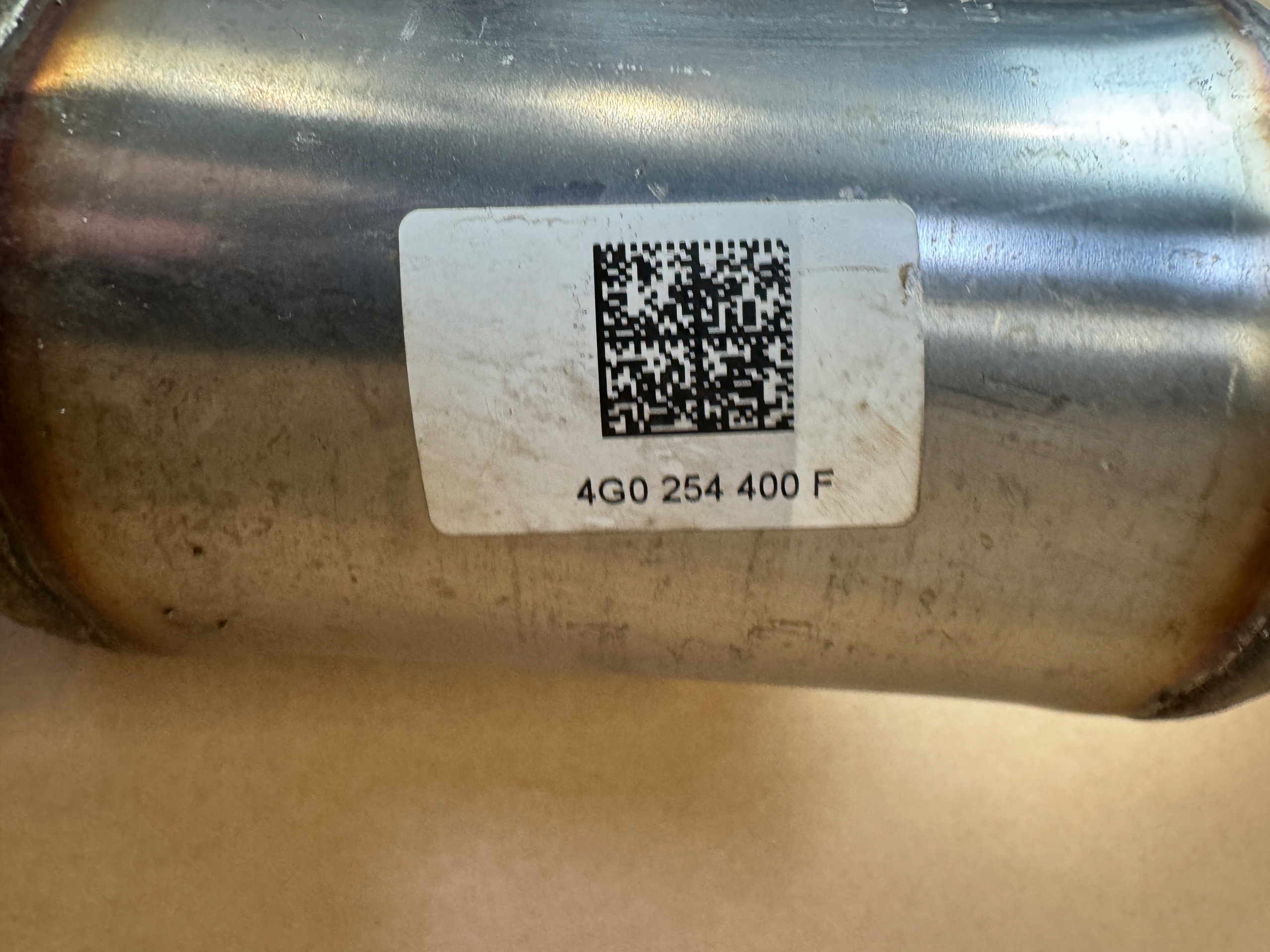 AUDI A6 A7 4G 2017 pipe exhaust+catalyst 4G0253350H 4G0254400F 38km