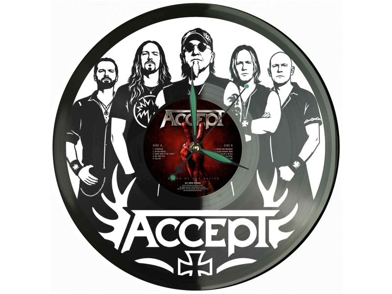 Accept Dárek Originální dekorace do domu Hodiny z vinylové desky