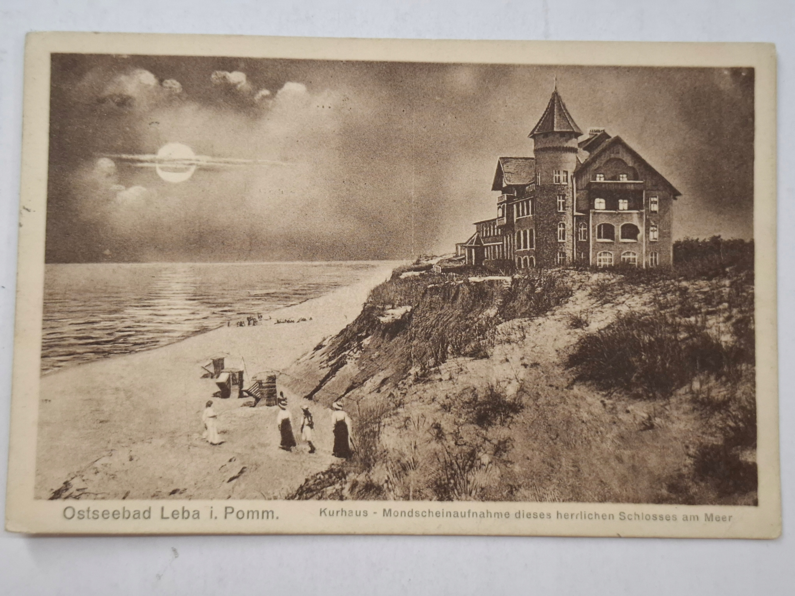 Pocztówka Leba i. Pomm. Łeba 1927