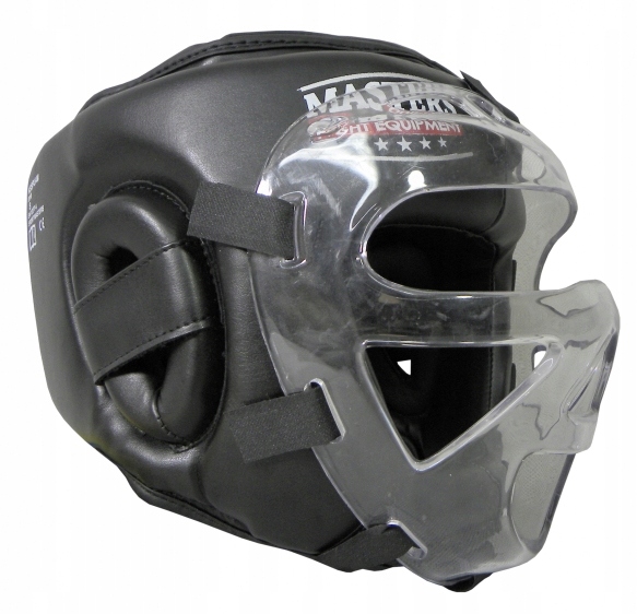 Kask bokserski z maską KSSPU-M czarny M Rozmiar M