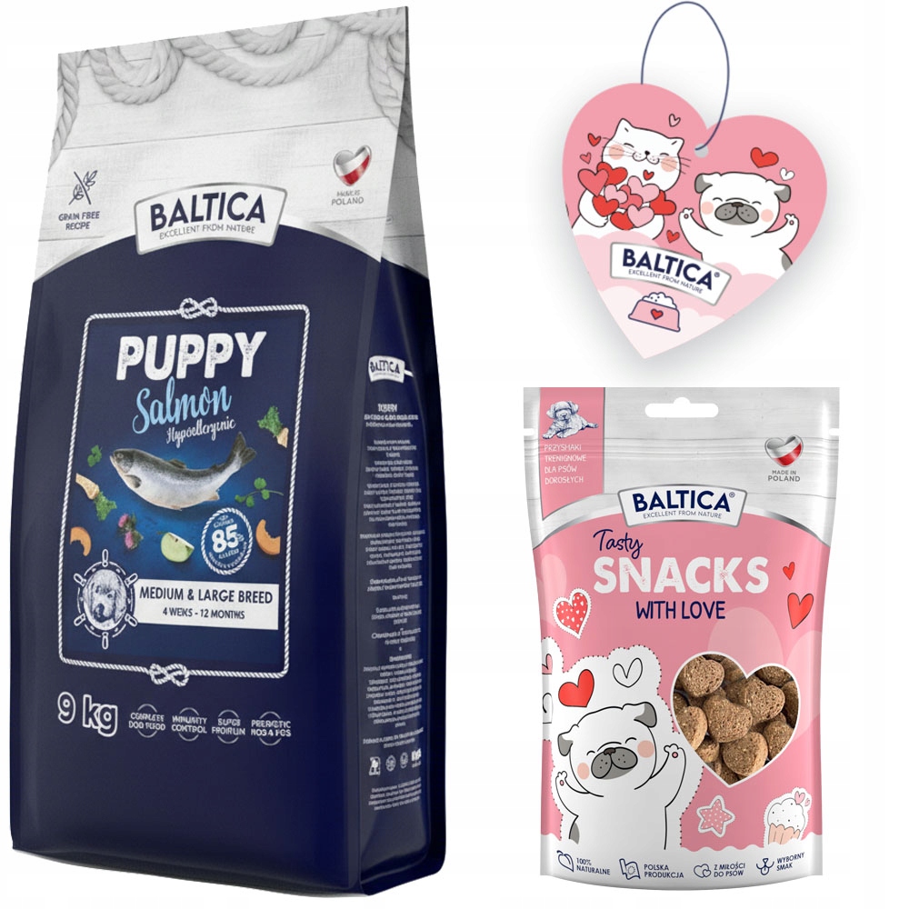 Baltica Puppy Salmon Hypoallergenic S Lososem 9 Kg Štěňata Středních Plemen