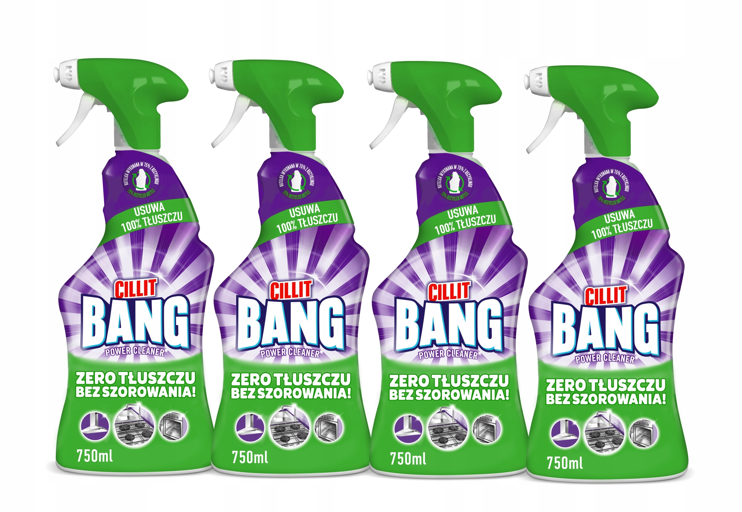 

Cillit Bang Odtłuszczanie bez szorowania spray x4