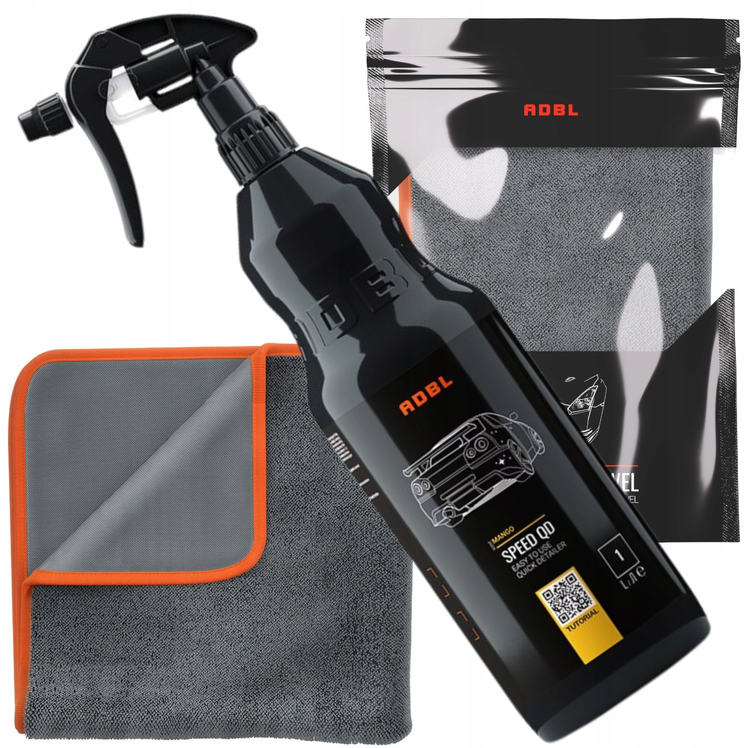 Zestaw Adbl Speed Qd 1L Lakier Mini Twisted Towel Ręcznik z Mikrofibry