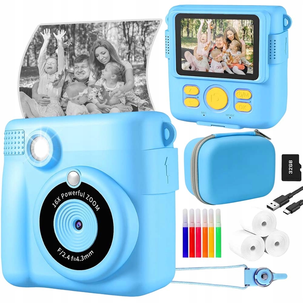 Digitální Instantní Fotoaparát Pro Děti S Tiskárnou Náplně