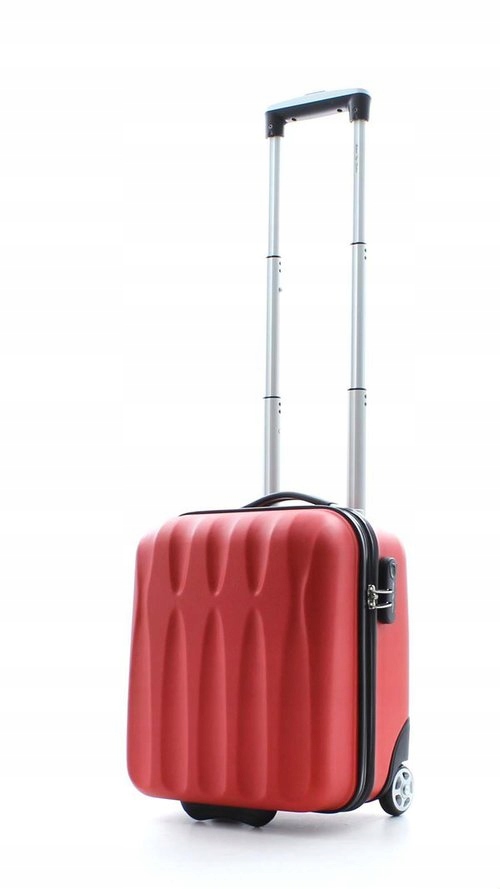 Mała czerwona walizka na 2 kołach z Abs Bubule