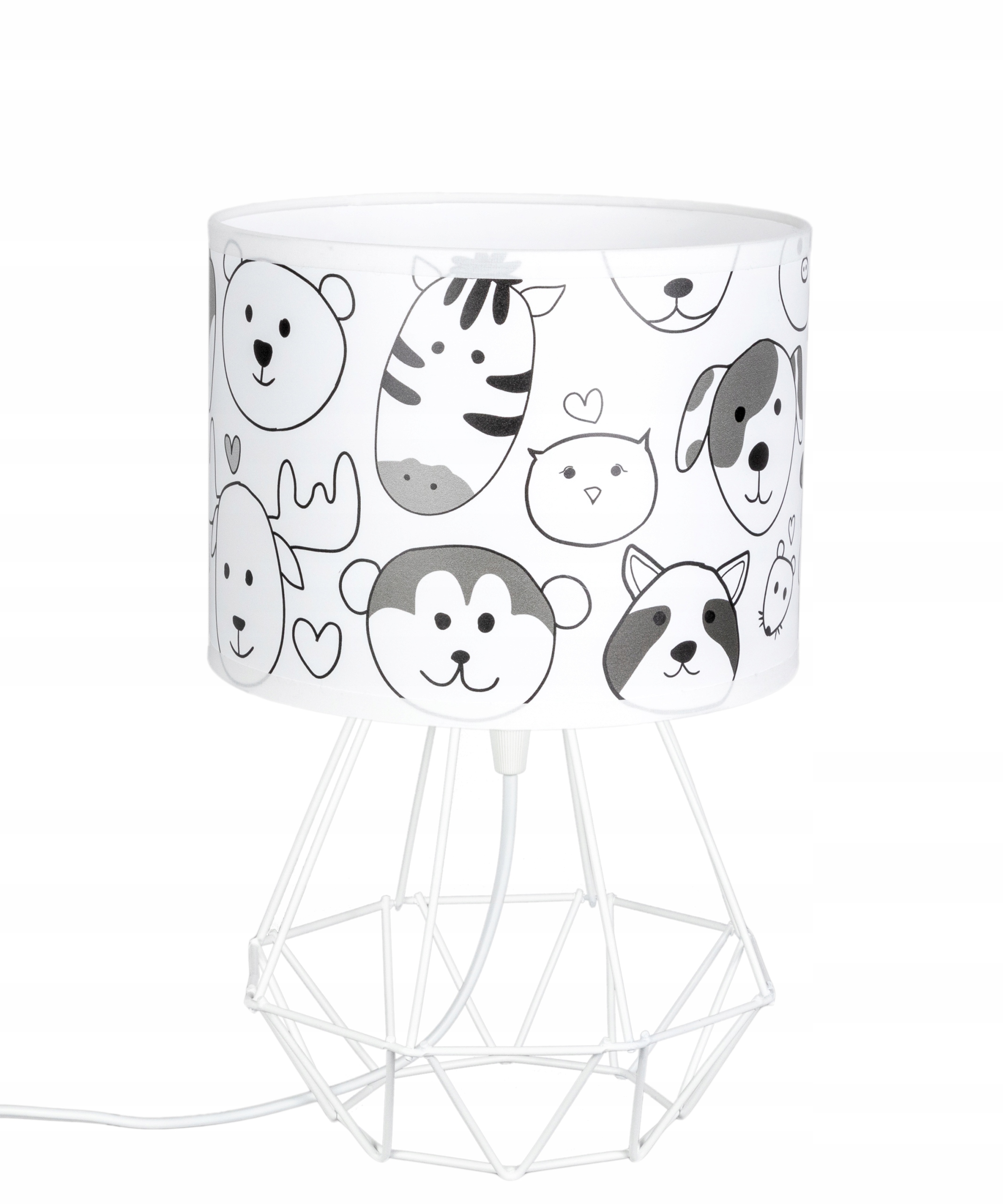 

Lampka nocna do pokoju dziecka abażur zwierzęta