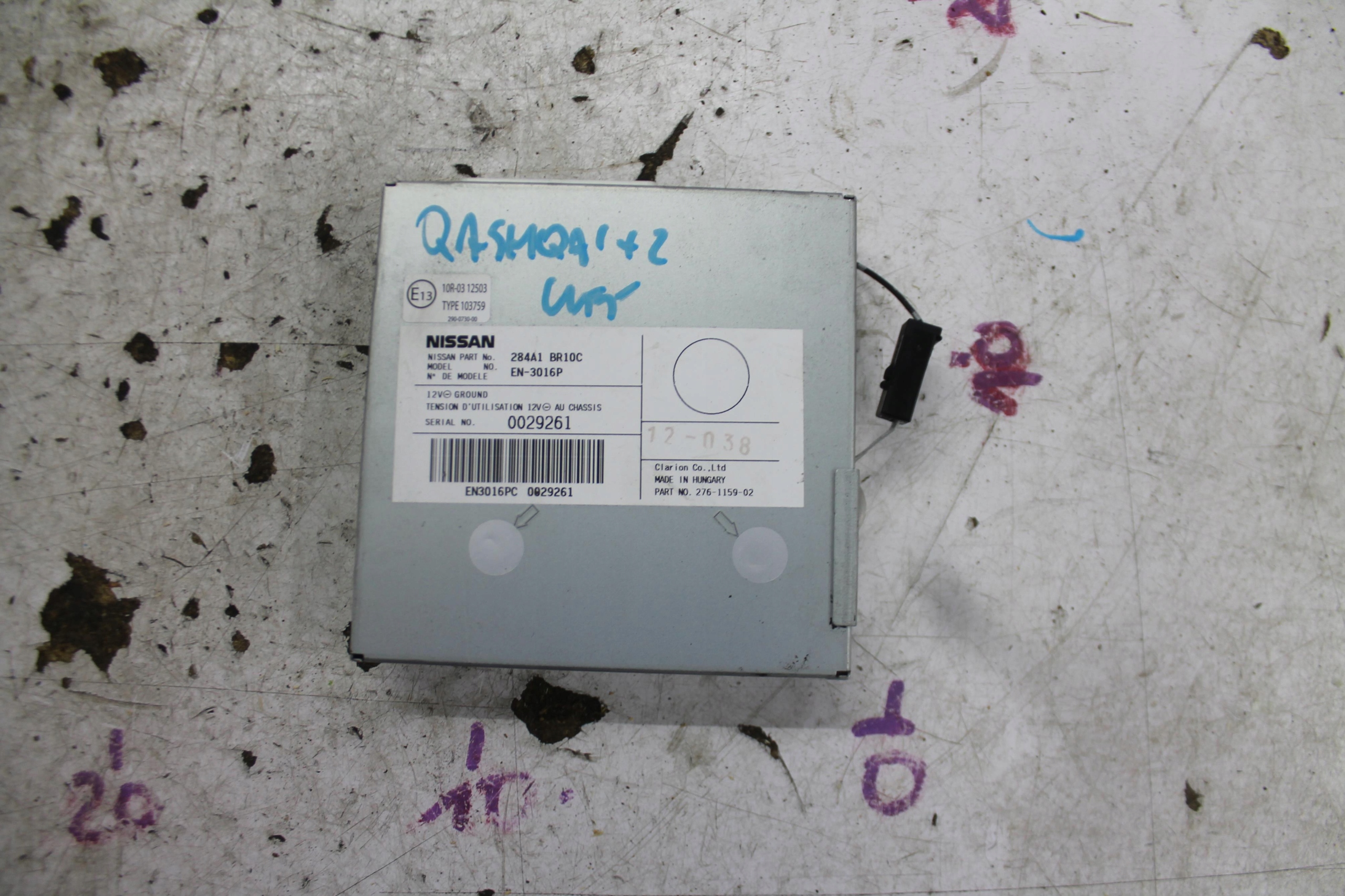 module control unit KAMERY 284A1BR10C QASHQAI+2 J10 LIFT 09-13