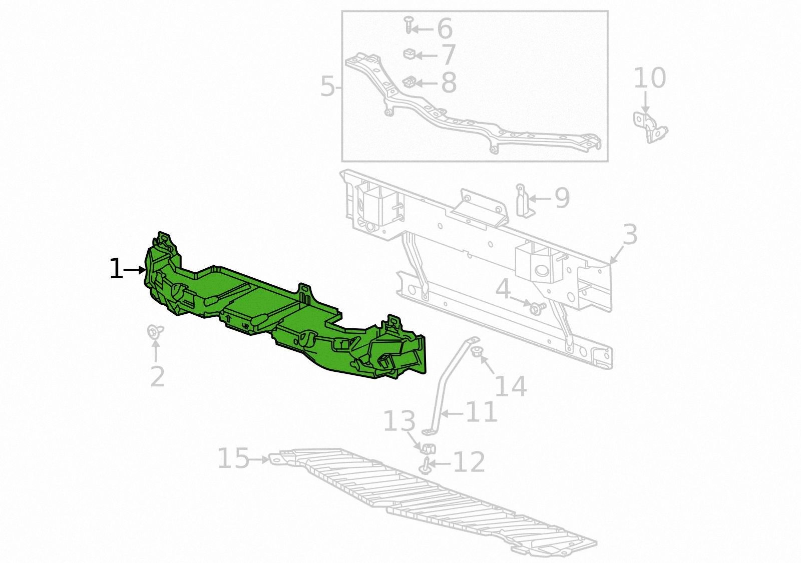 Chevrolet Corvette C8 Stingray absorber Paraurti Anteriore 2020-2026 OEM