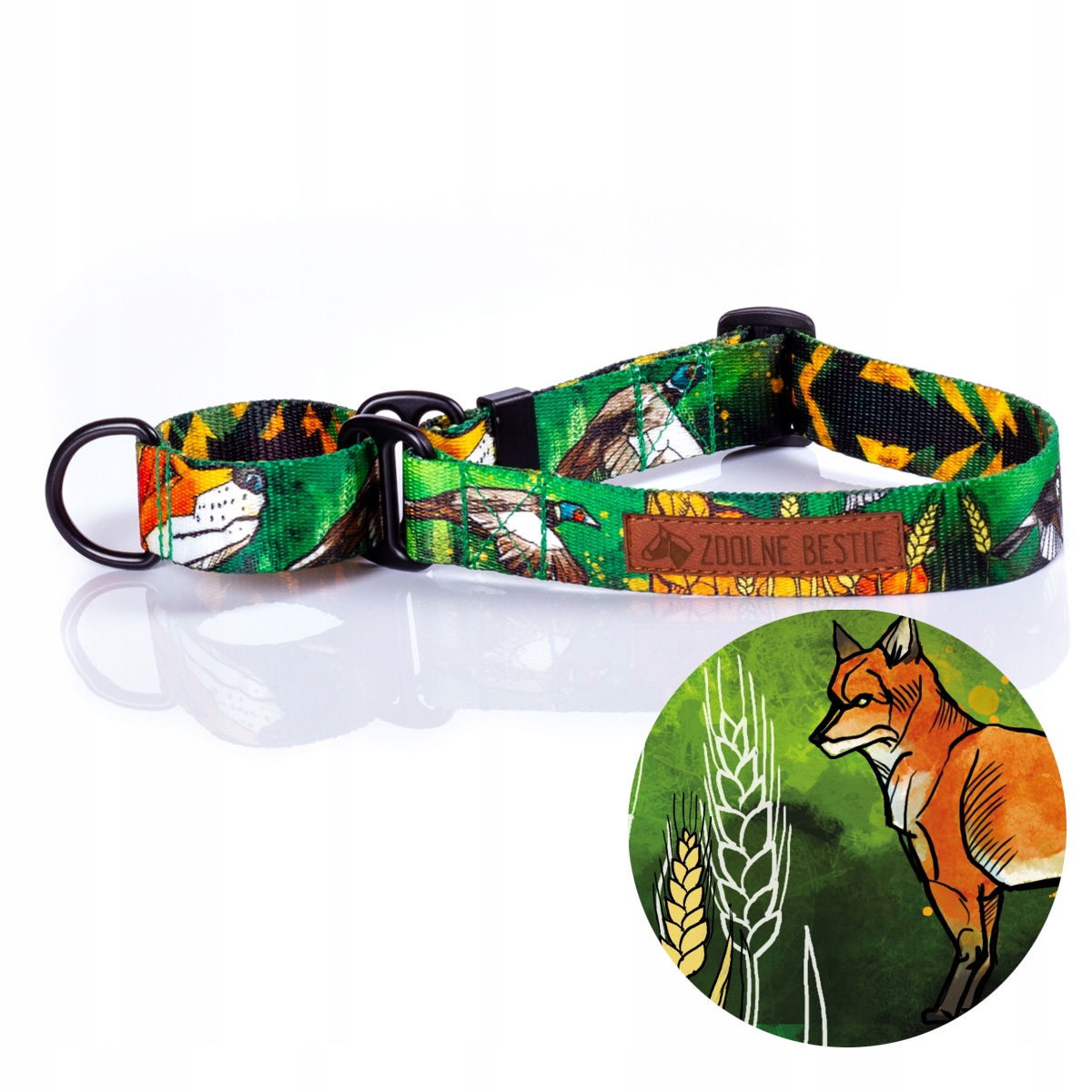 

Obroża martingale dla psa Zdolne Bestie L sz3,7cm