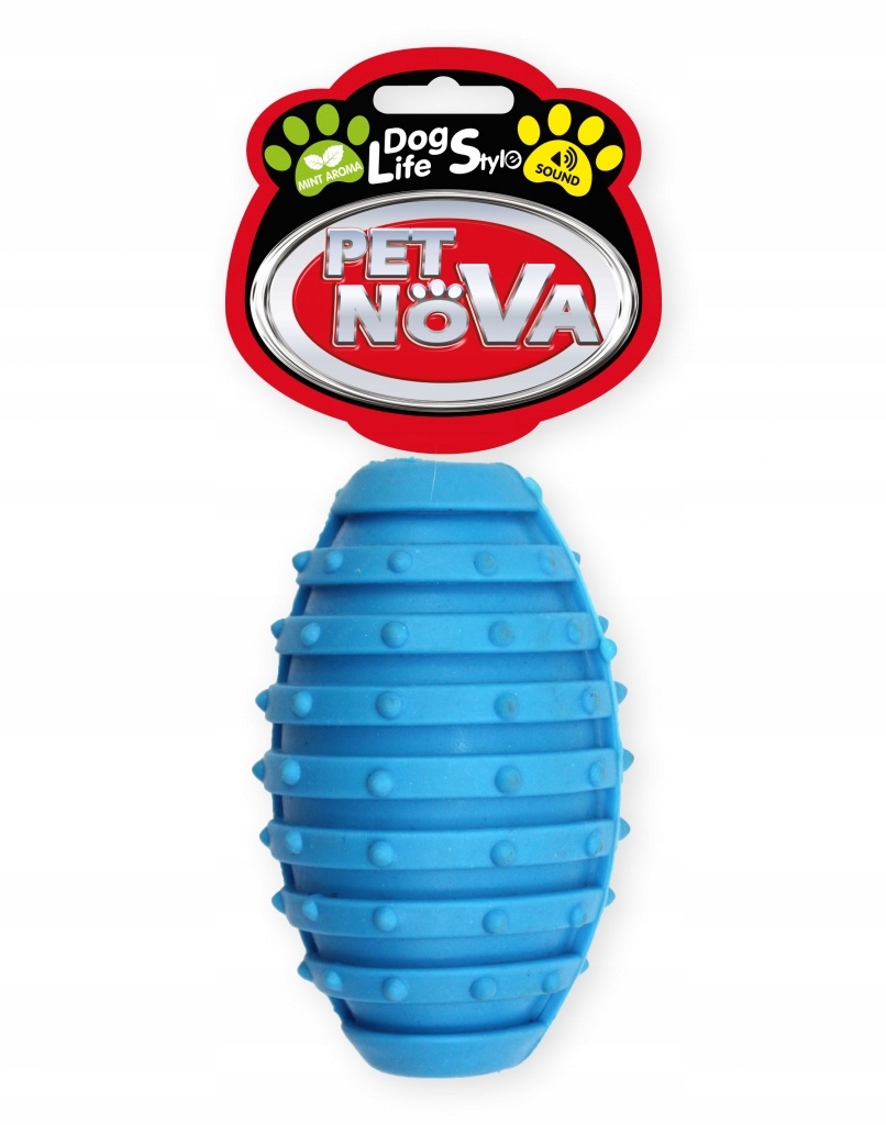 

Pet Nova Zabawka Piłka Rugby z Dzwonkiem 10cm