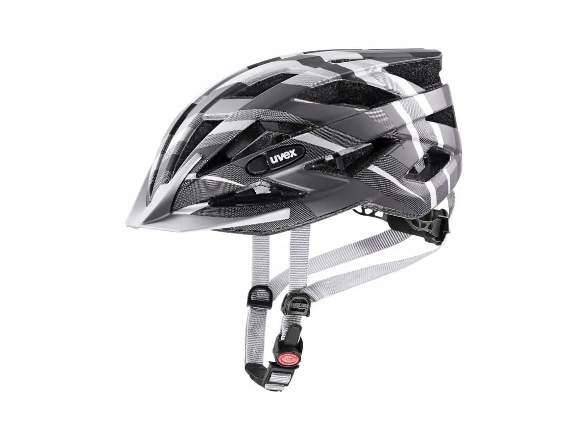 Komfortní nastavitelná cyklistická přilba Uvex Air Wing CC Black silver M/L