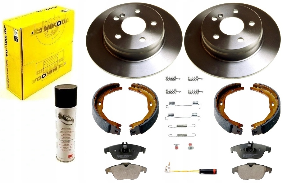 Диски колодки MERCEDES W204 S204 задній повний 278мм