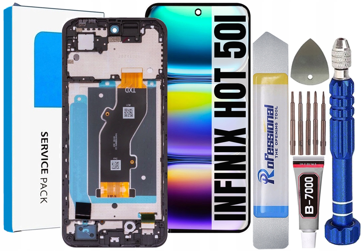 Displej Pro Infinix Hot 50I Originál LCD Obrazovka Rámeček