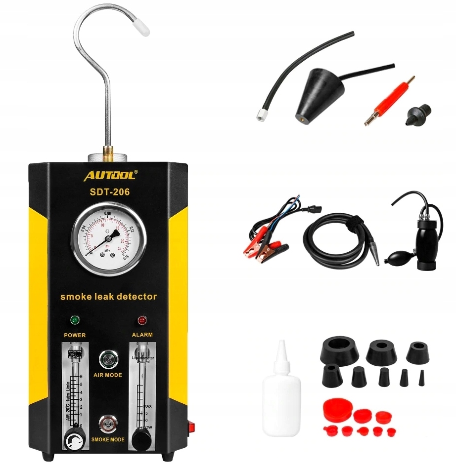 Dymny Tester szczelności układów Generator dymu ZADYMIARKA AUTOOL SDT206