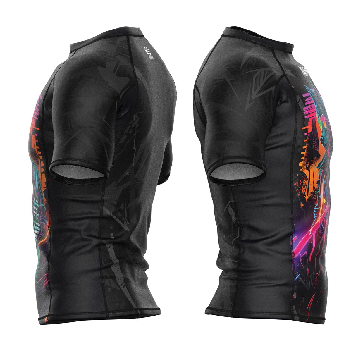 Koszulka męska na siłownię rashguard Extreme Hobby CYBER ANIMALS S WOLF Kod producenta 3454-99200-S