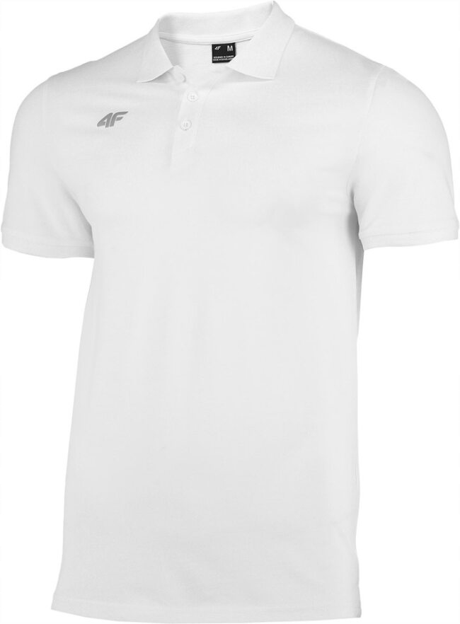 4F KOSZULKA POLO POLÓWKA BIAŁA 100% BAWEŁNA TSM008B r. S EAN (GTIN) 5903609517229
