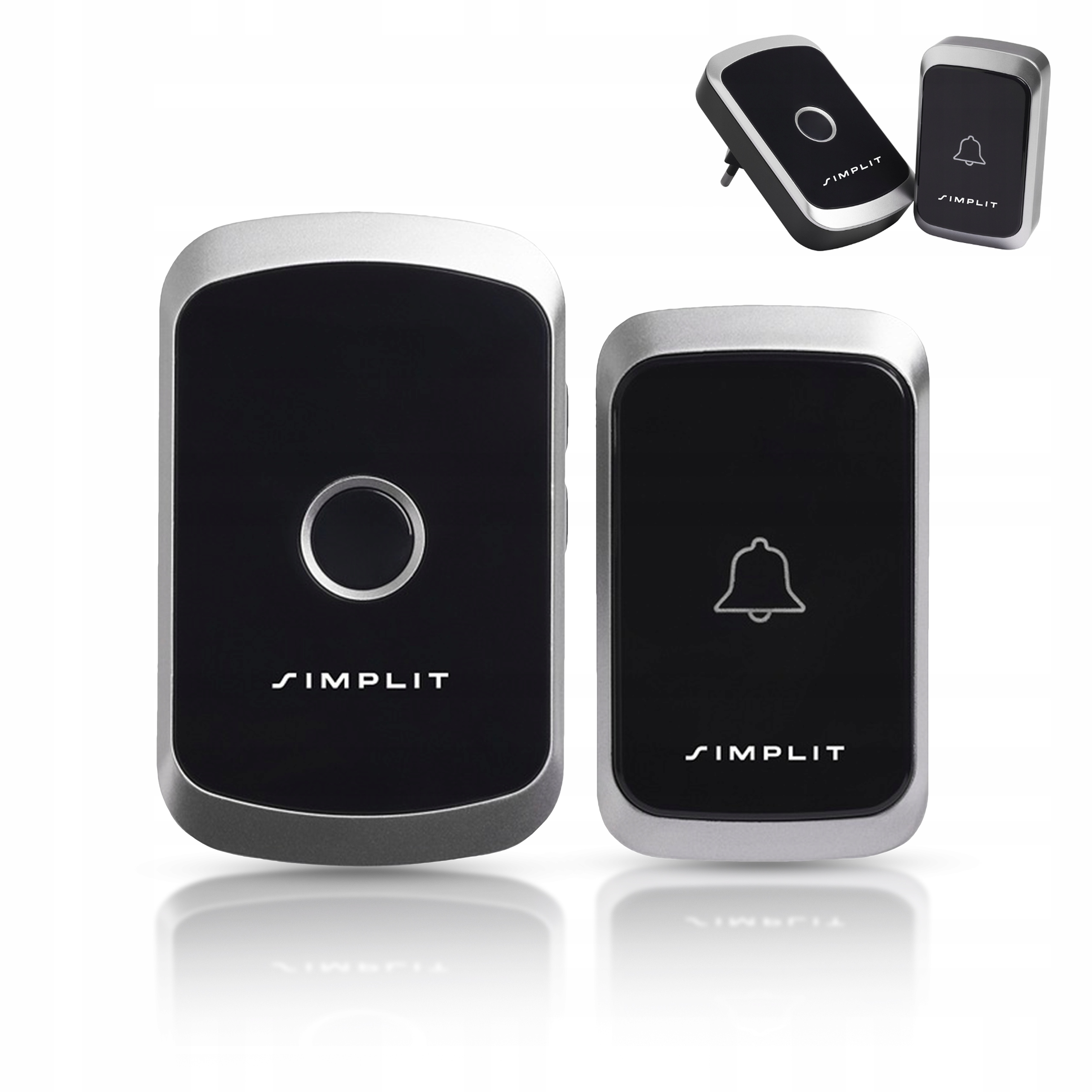 DZWONEK BEZPRZEWODOWY DO DRZWI FURTKI WODOODPORNY IP44 + NADAJNIK A2 200M