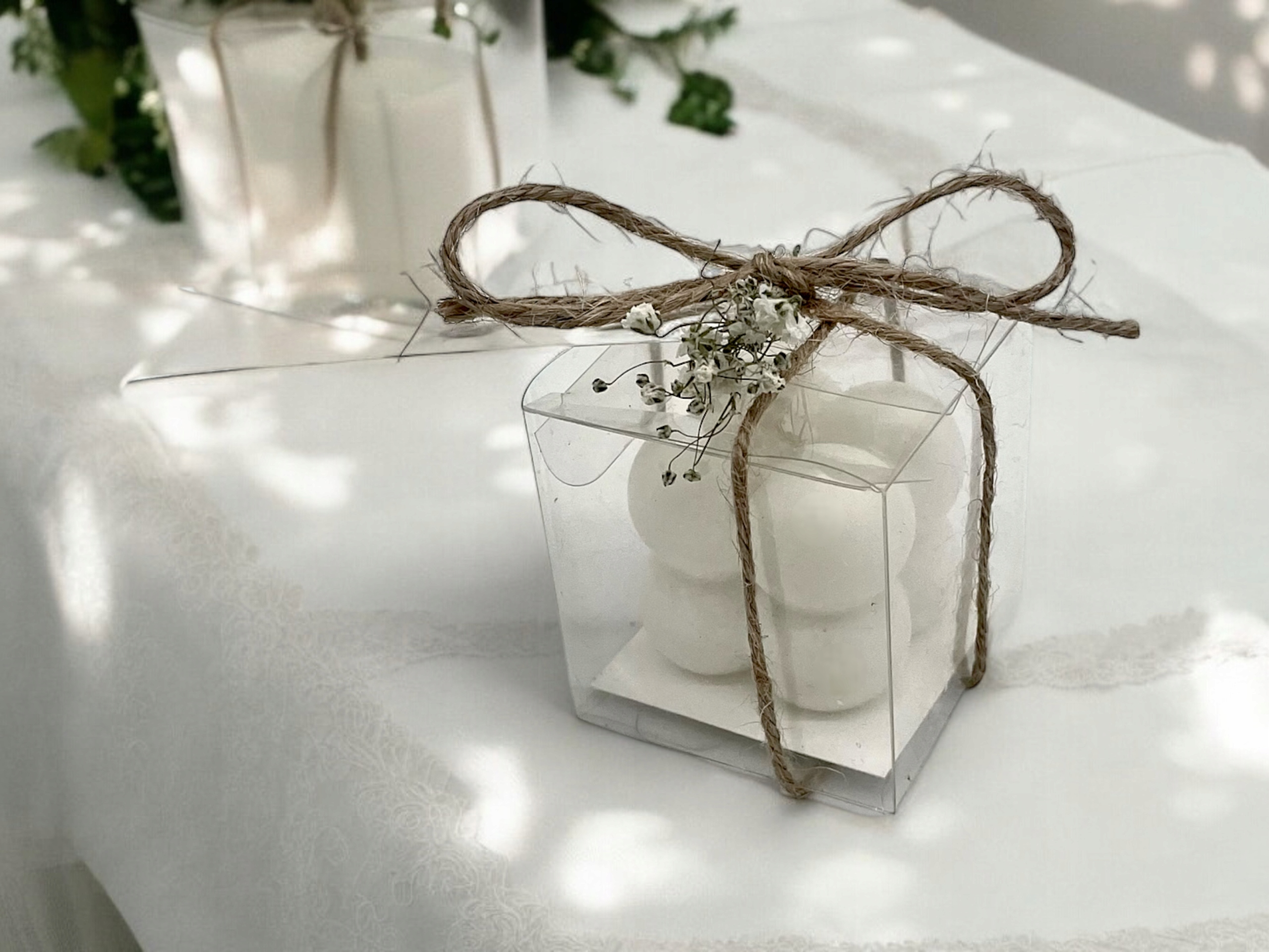 Sójové svíčky Dárky pro hosty mini Bubble 15 ks