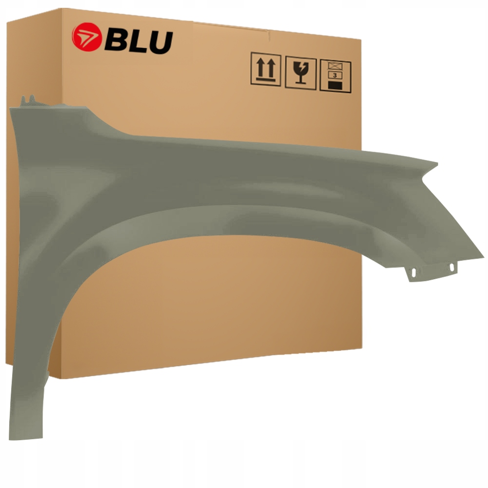 Blu Blatník Škoda Yeti 5L LF6X pravý zelený 09-13 přední DschungelGrün