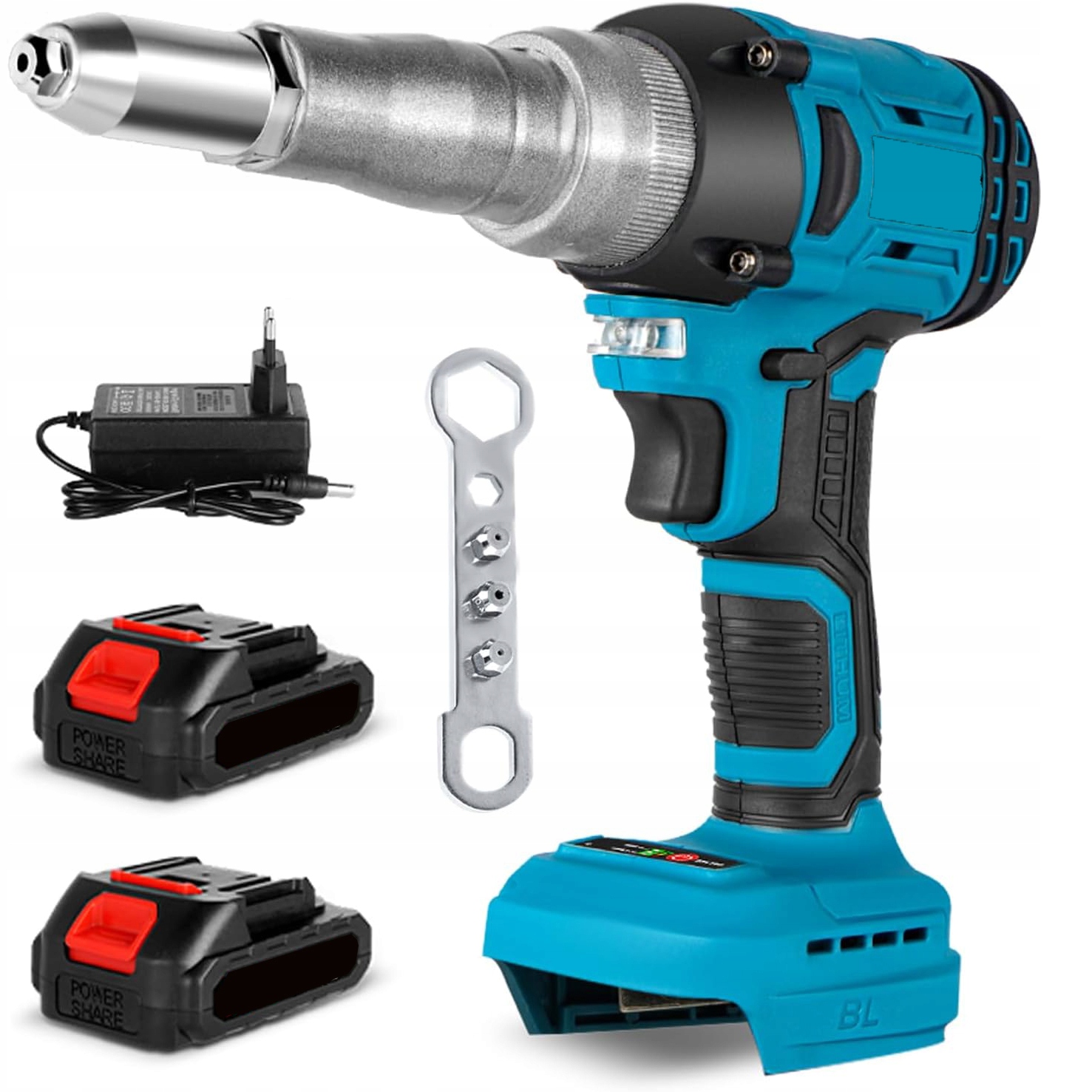 Bezkartáčová Akumulátorová Nýtovačka 18V 588 Nm 1500 Mah