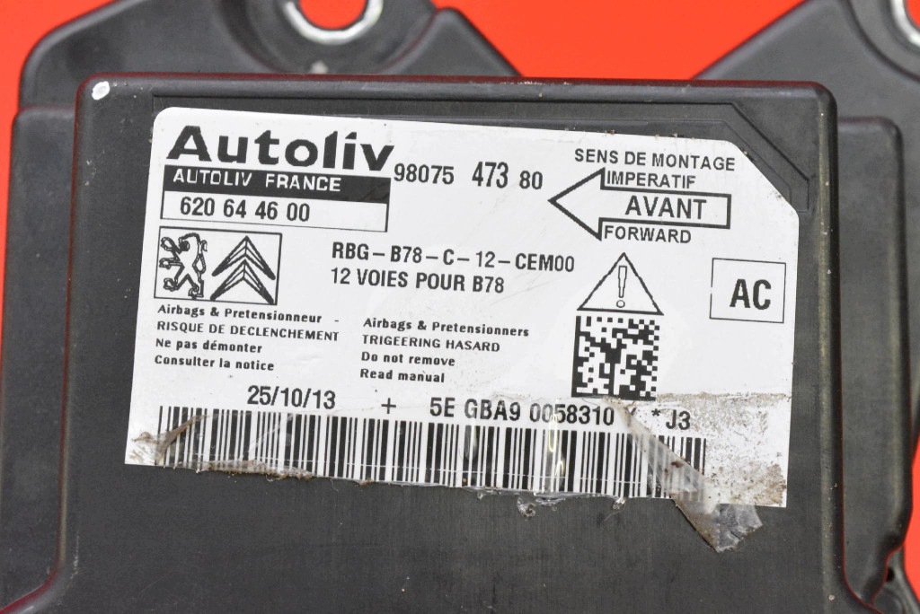 modulo SENSOR airbag airbag 9807547380 CITROEN C4 PICASSO 2 II 13-17