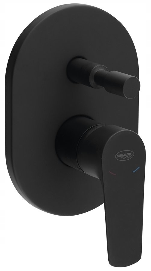 Podomietková sprchová batéria Lotta, 2 výstupy, čierna matná (LT742B) /sm/