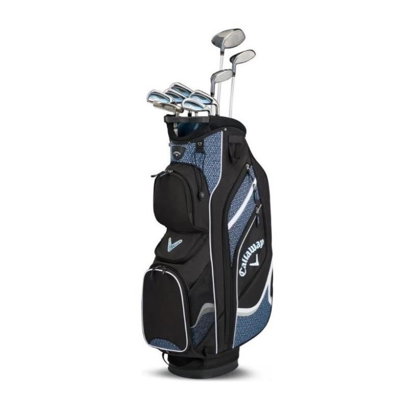 Sada Callaway Solaire pro ženy, 9 holí s taškou grafit set, světle modrá