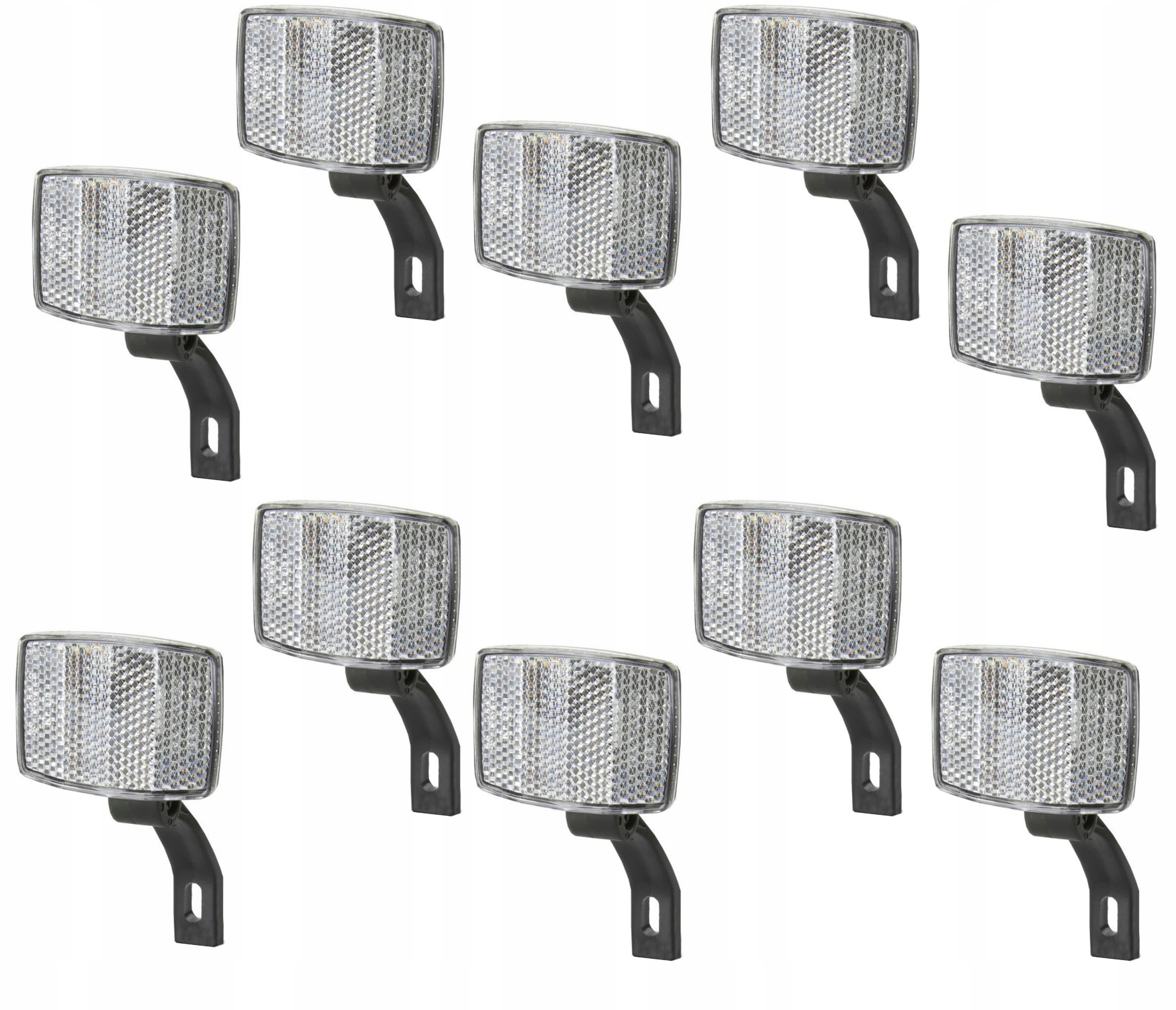 ODBLASK ROWEROWY PRZÓD PRZEDNI KOMPLET 10 SZTUK